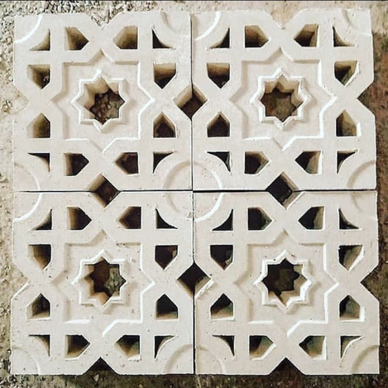 Jual Roster Beton Minimalis 25x25x10 -Roster Lubang Angin Mushola ...