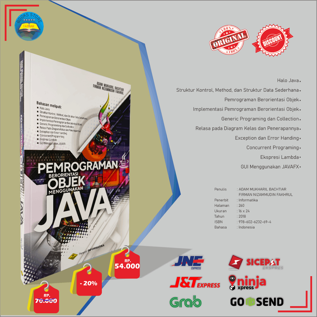 Jual Buku Pemrograman Berorientasi Objek Menggunakan Java | Shopee ...