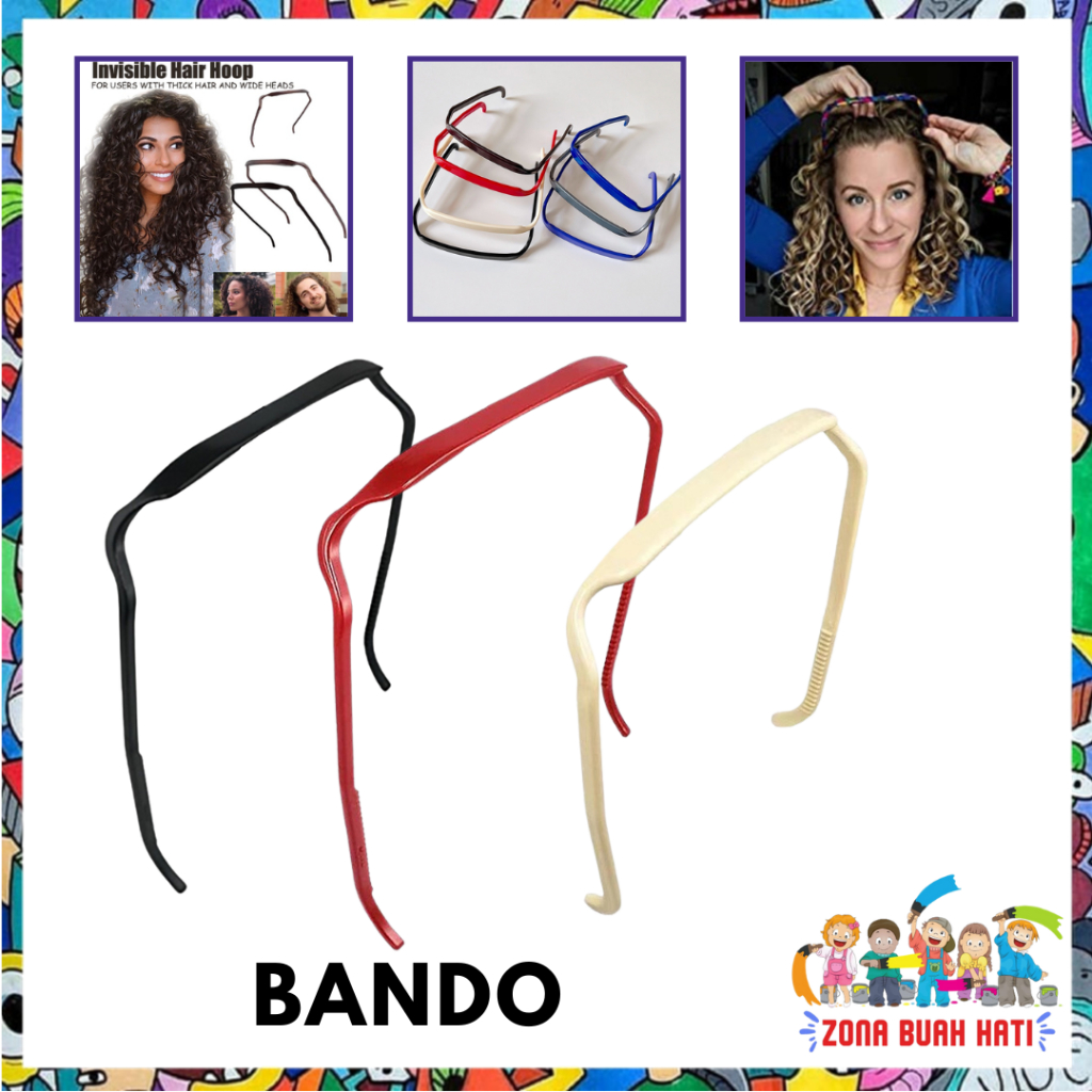 Jual ZBH Bando Kacamata Kotak Headband Sunglasses Invisible Hair Hoop ...