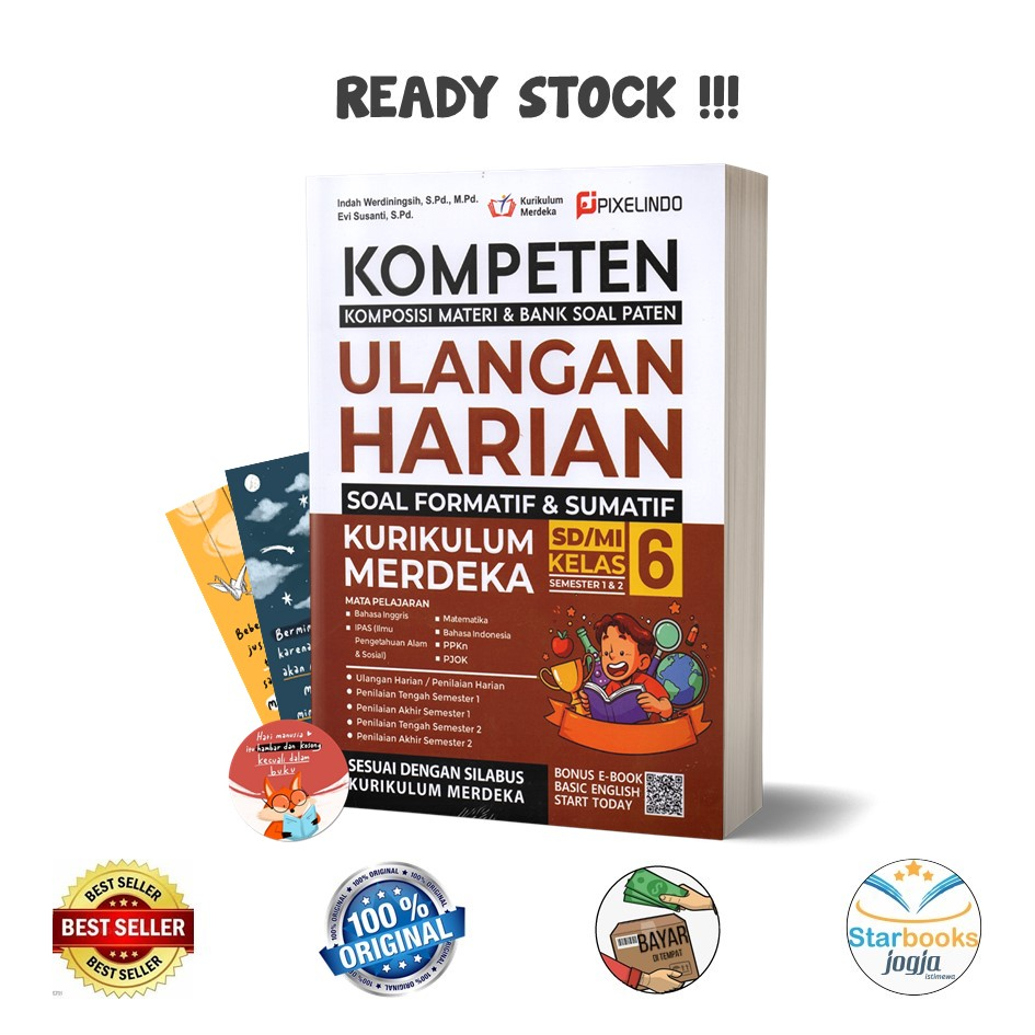 Jual Buku Kompeten Ulangan Harian Kurikulum Merdeka Kelas 6 - Pixelindo ...