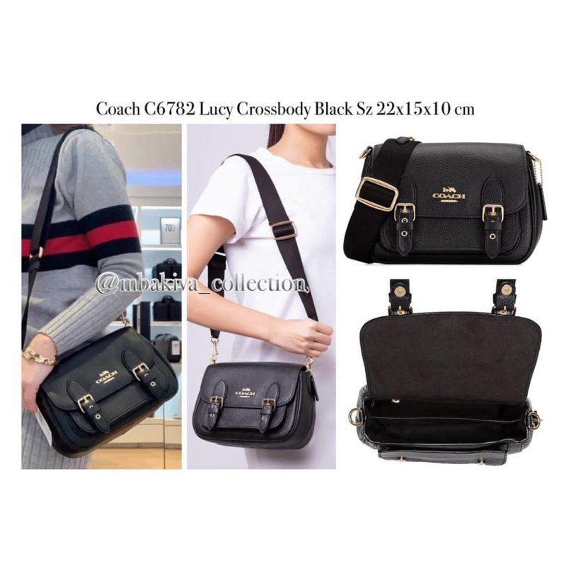 Jual Coach C6782 Lucy Crossbody Black Shopee Indonesia