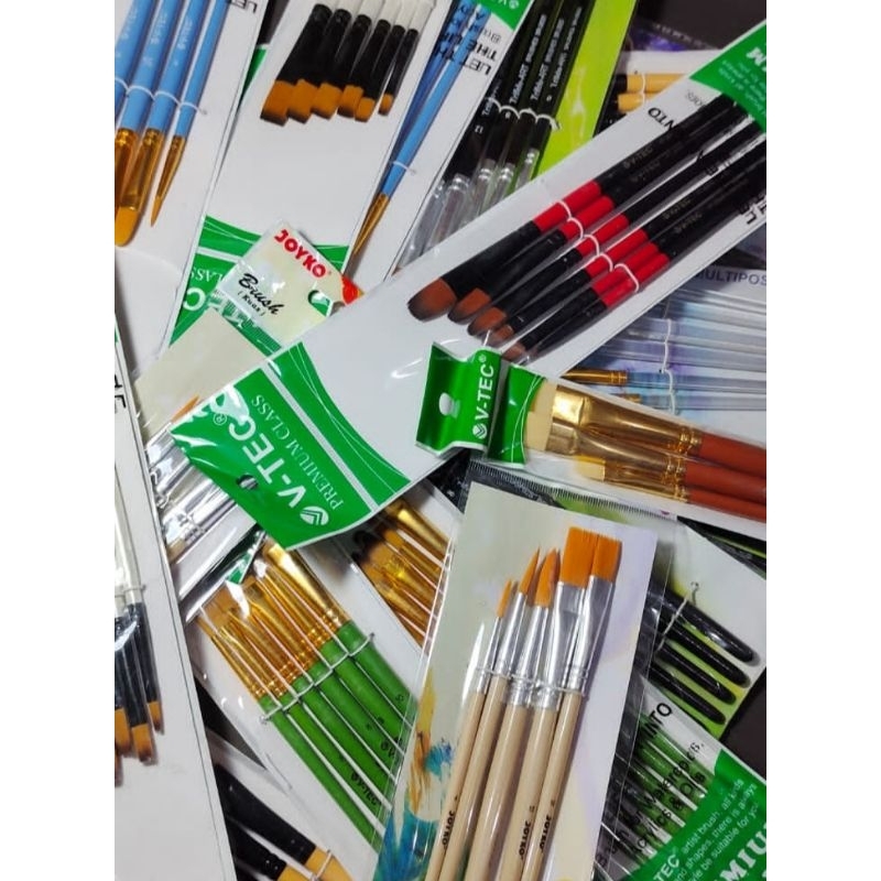 Jual Kuas Lukis Set Acrylic Oil Colour Water Colours Kuas Kaligrafi Set Kuas V Tec