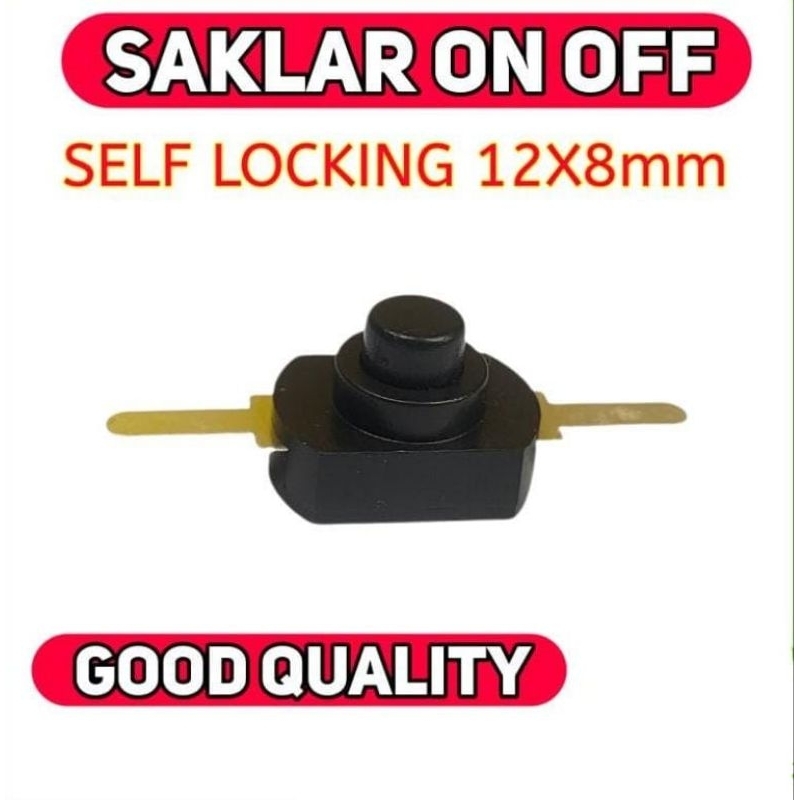 Jual Saklar Senter Kecil 2 Kaki Self Locking Push On Off Switch 30v 1A ...