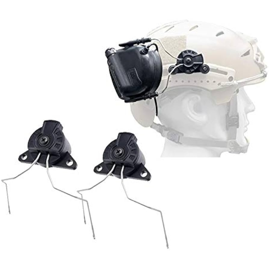 Free-Angle Tactical Headset Rail Mount – Fits Earmor On Ops-Core & Team Wendy Helmets
