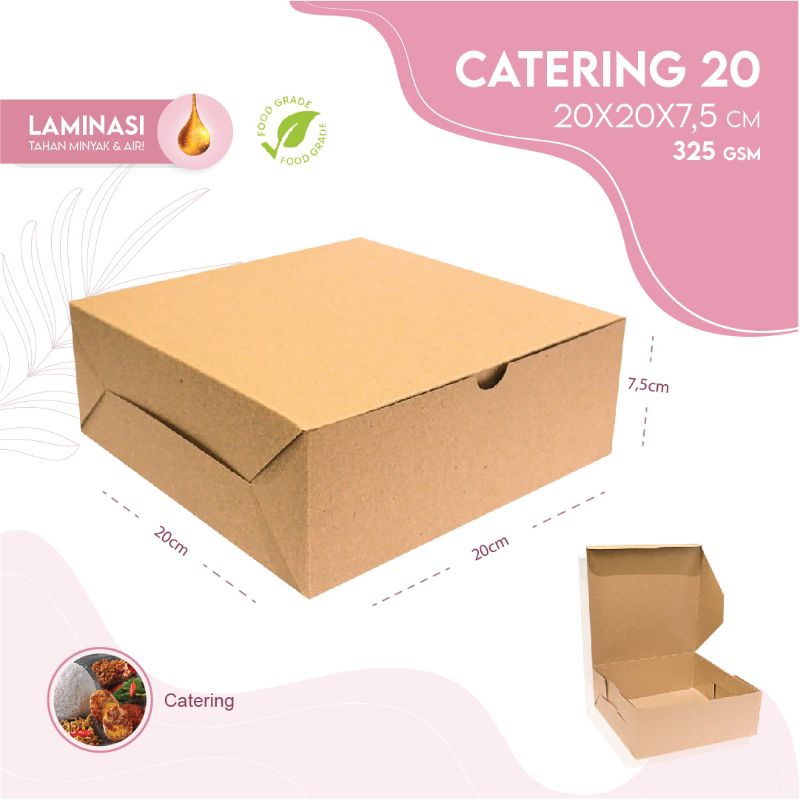 Jual Lunch Box Paper | Isi 50pcs | Size L,M,S,XS | Dus Catring | Dus ...