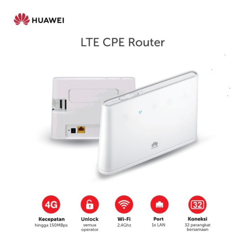 Jual Huawei B311 Router Wireless 4G LTE Cat 4 All Operators Wifi 2.4 ...