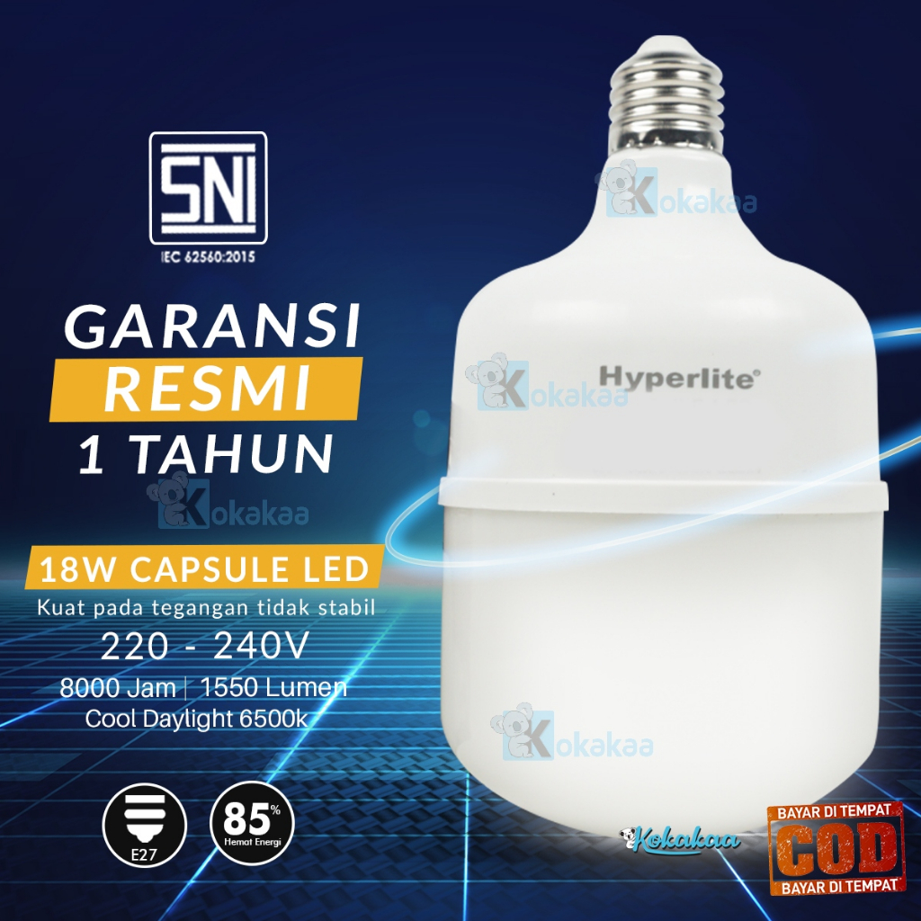 Jual PROMO KHUSUS LIVE Lampu Bohlam Led HYPERLITE JUMBO by Hannochs 18 ...