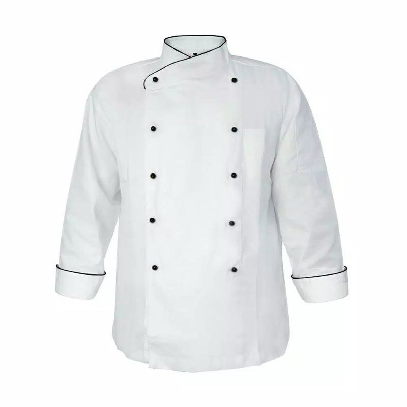 Jual BAJU KOKI KEMEJA CHEF UNISEX (kode G.m ) | Shopee Indonesia