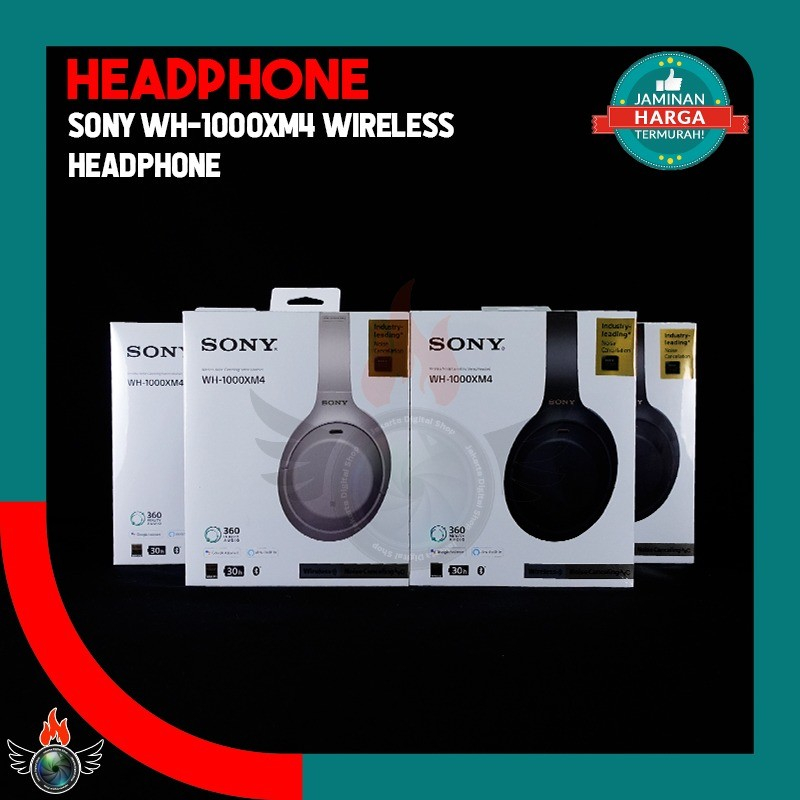 Jual Sony WH-1000XM4 Wireless Headphone WH1000XM4 | Shopee Indonesia