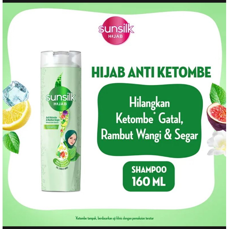 Jual Sunslik hijab sampoo Refresh & anti dandruff 160 ml | Shopee Indonesia