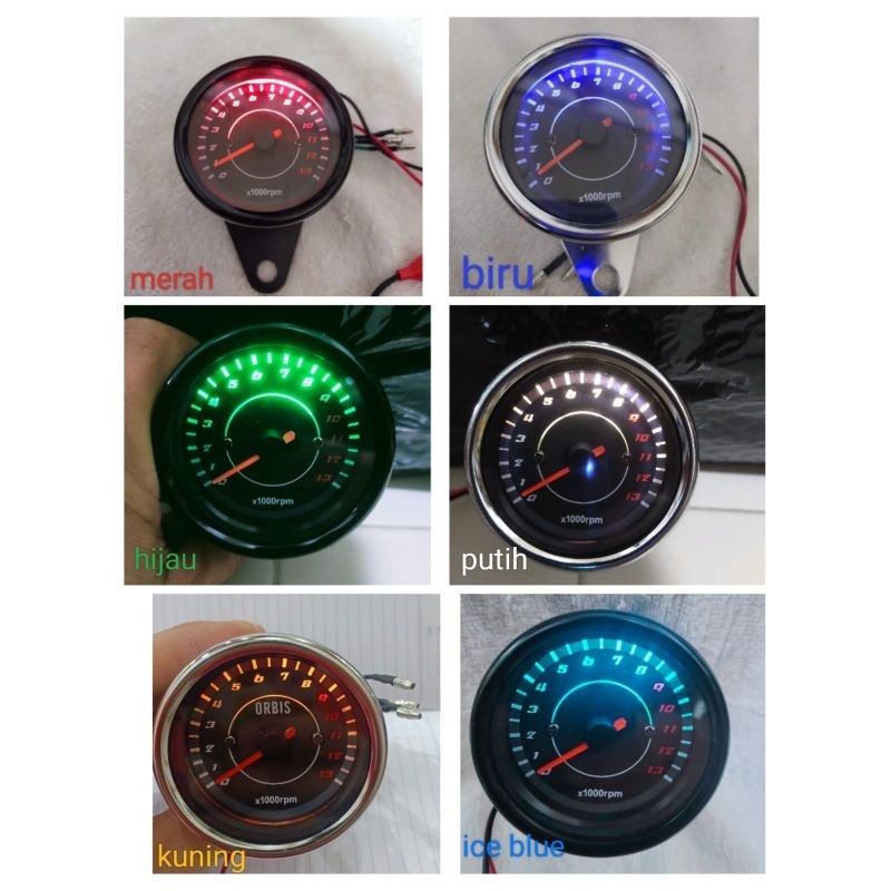 Jual rpm jarum motor mobil tachometer jarum motor mobil ampere rpm ...