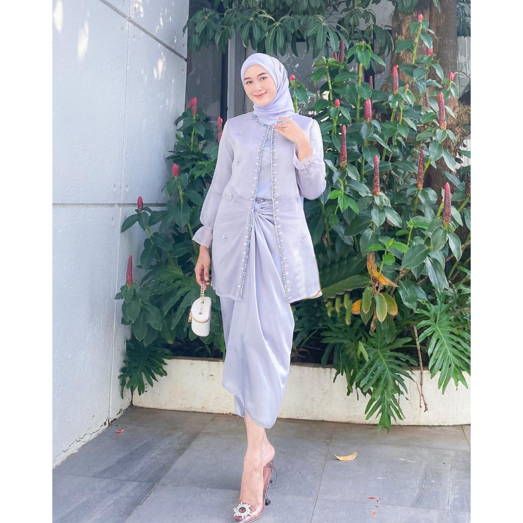 Jual (ADA JUMBO!) ONESET JEMMA ORGANZA PREMIUM OUTFIT KONDANGAN SETELAN ...