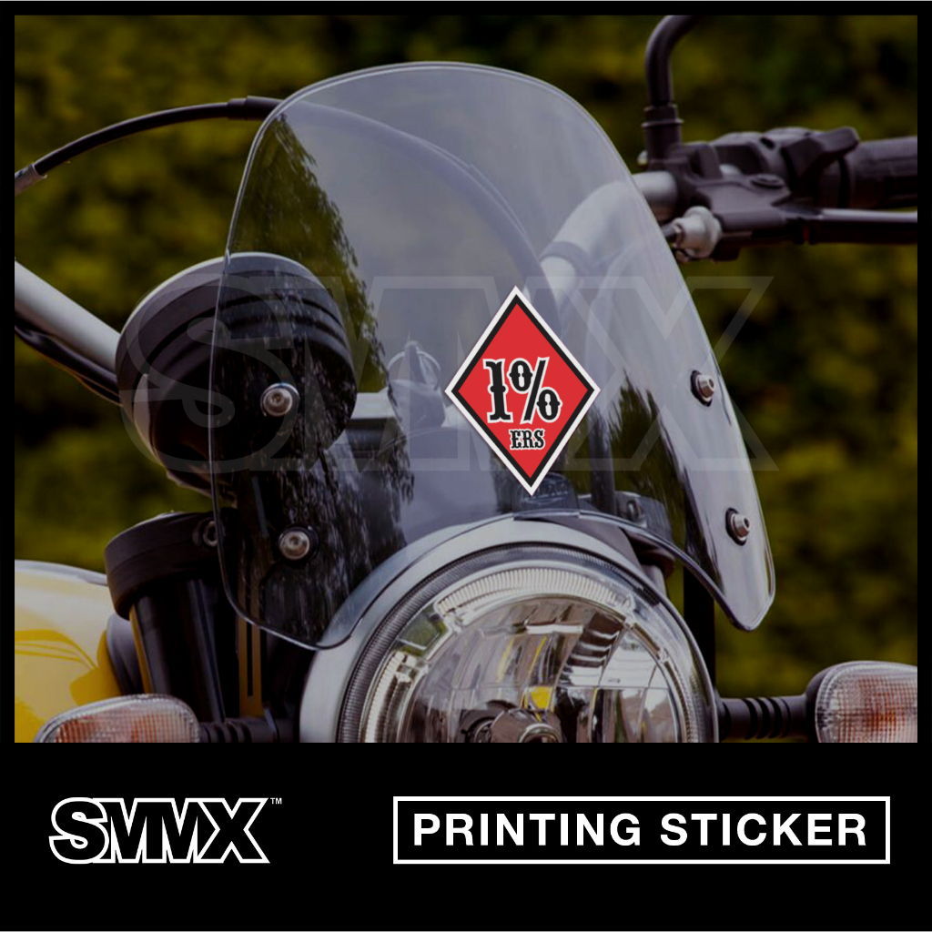 Jual Sticker Stiker 1% one percenters | Shopee Indonesia