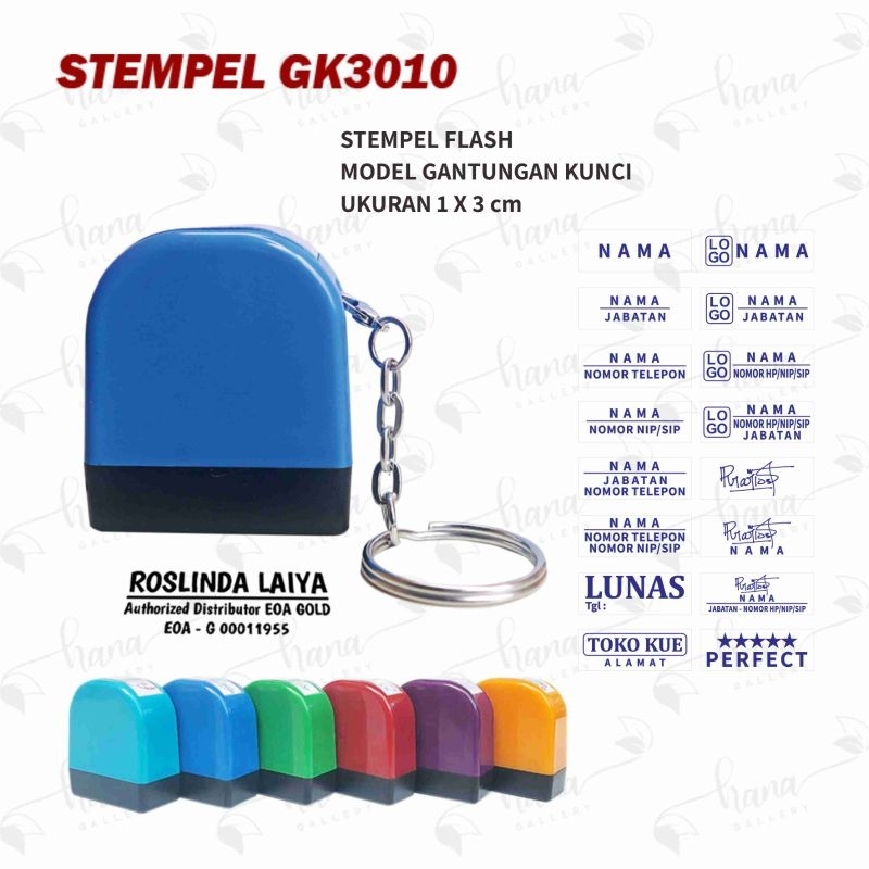 Jual Stempel Nama Dokter Perawat Bidan Gantungan Kunci Gk3010 Shopee Indonesia