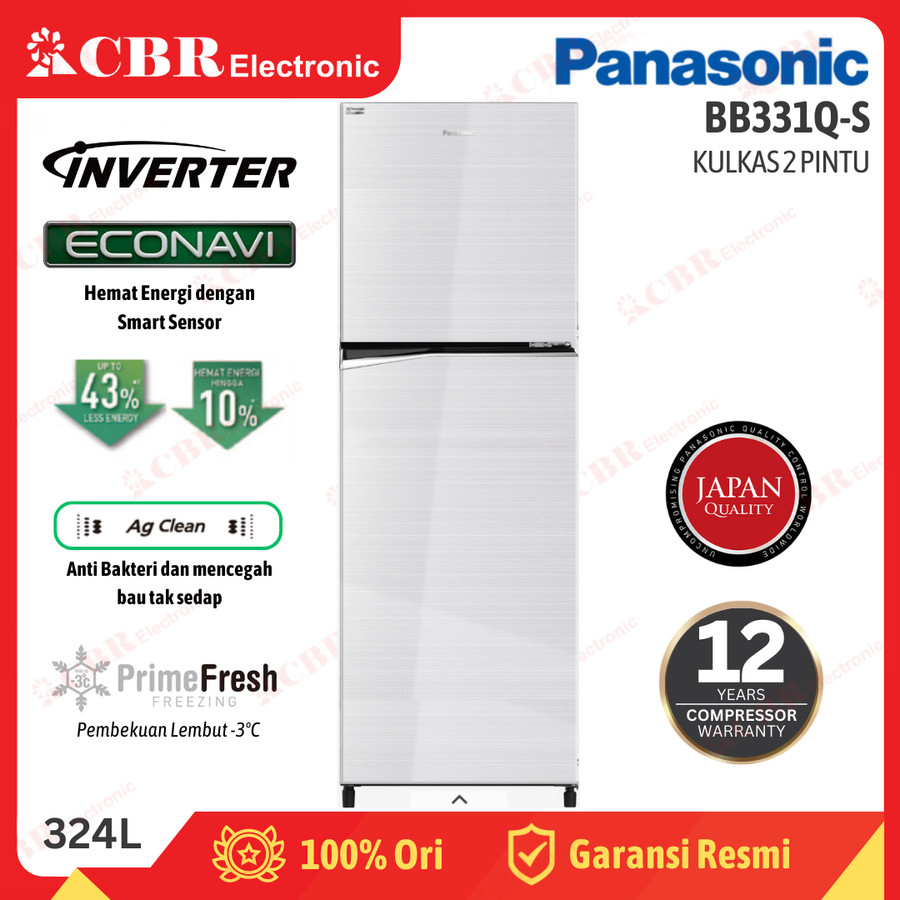 Jual Kulkas Panasonic Pintu Nr Bb Q S Inverter L Shopee Indonesia