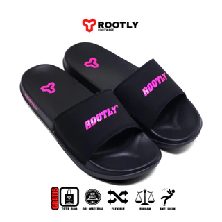 Rootly - Sandal Slide On Pria Wanita Debos Pink Masakini