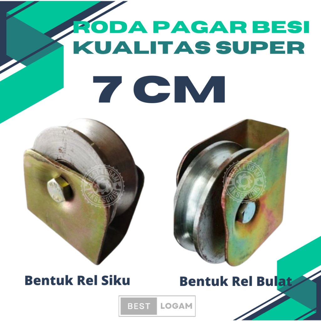 Jual Roda Pagar Besi Kualitas Super Ukuran 7 cm Bentuk Bulat & Super