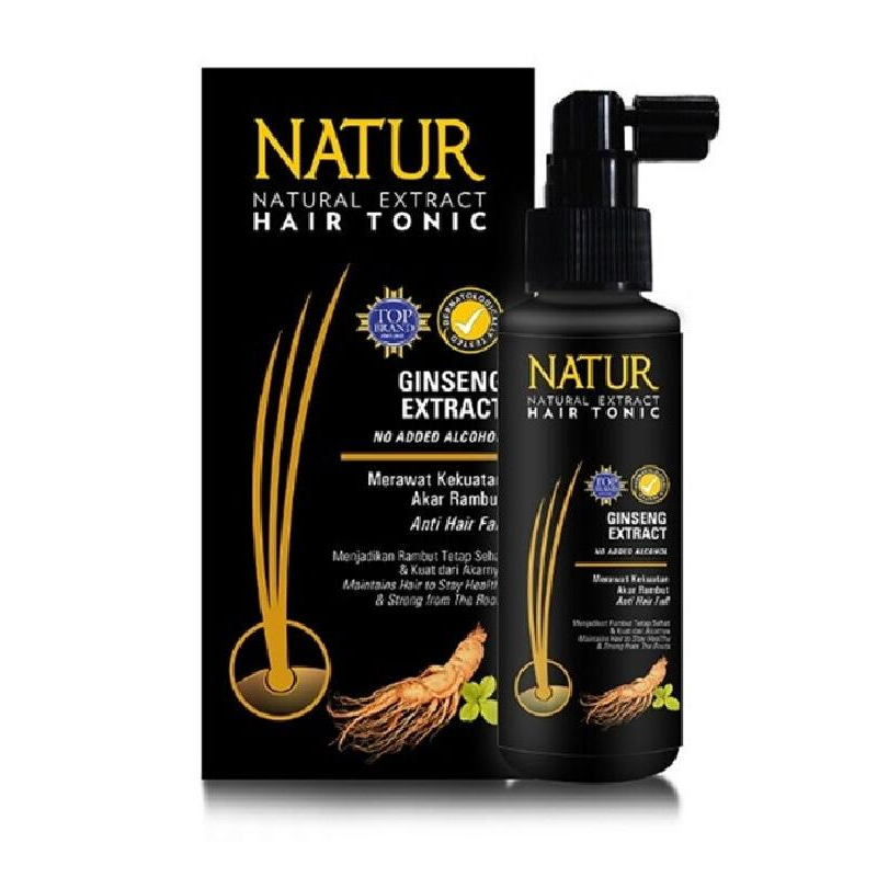 Jual Natur Hair Tonic Ginseng 90 ml - Tonik Rambut Rontok / Anti Hair ...