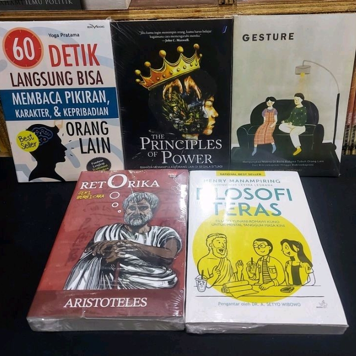 Jual Paket 5 Buku The Principles Of Power Retorika Filosofi Teras