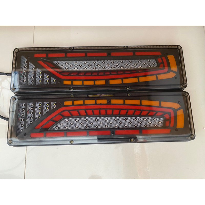 Jual Stop Lamp Lampu Belakang Truk 12 24 Volt New Model Starry Shopee