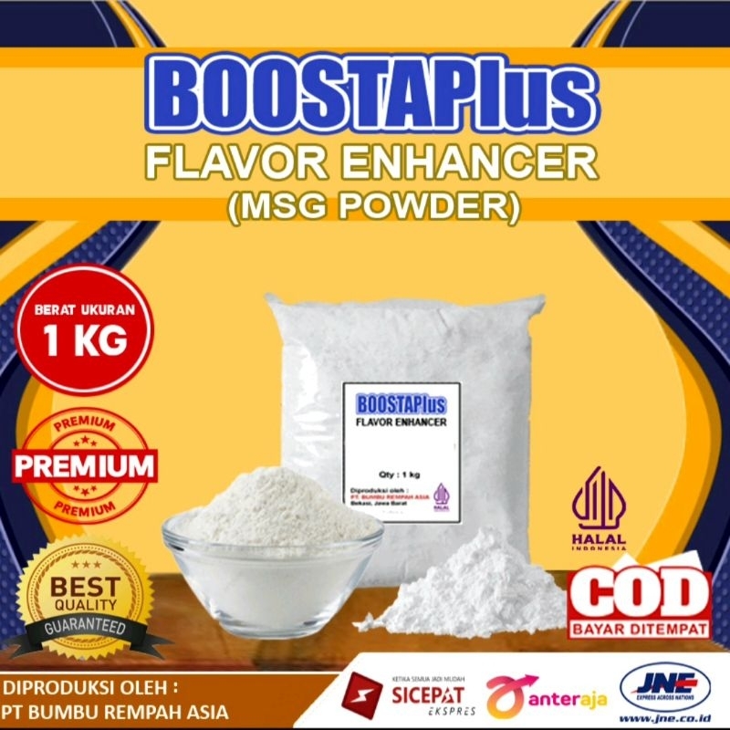 Jual MSG Boosta PLUS Flavour Enchancer Penambah Gurih dan Aroma 1Kg