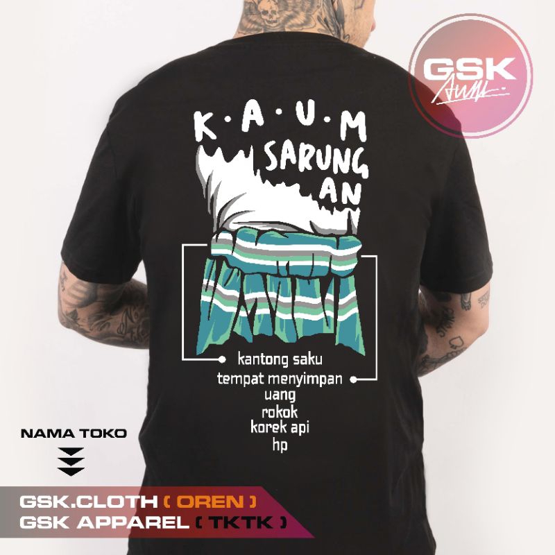 Jual KAOS SANTRI NGOPI NGAJI KAUM SARUNGAN BAJU MUSLIM DAKWAH ISLAM ...