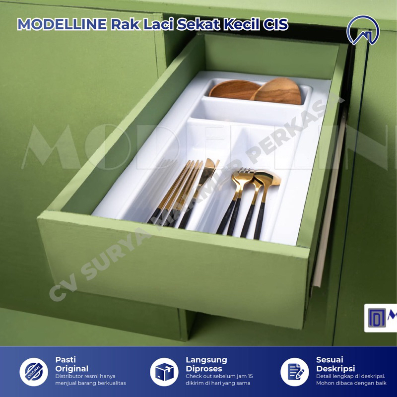 Jual MODELLINE Rak Sendok Garpu Laci Tipe CIS CIL Sekat Laci Kecil ...
