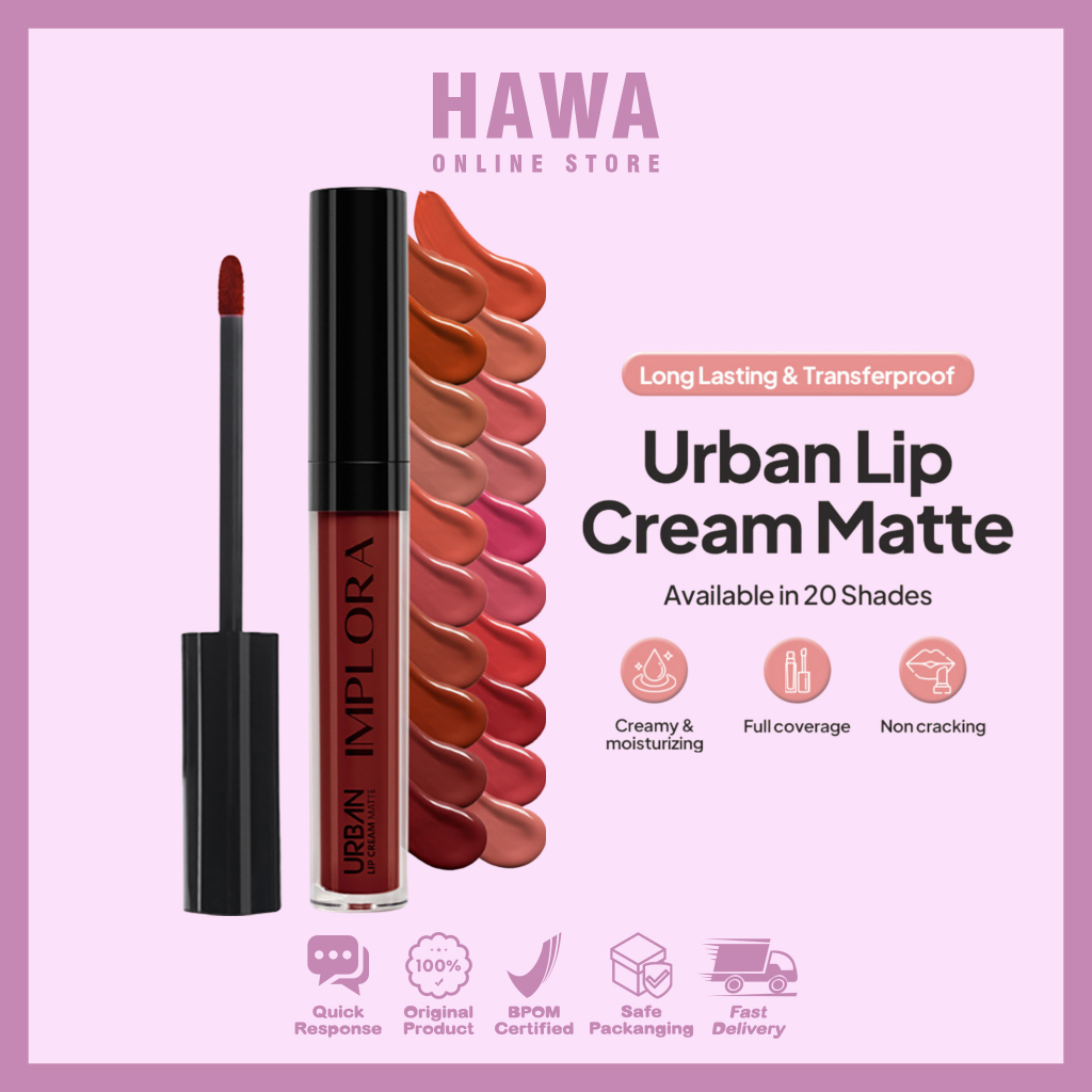 Jual Implora Urban Lip Cream Matte Original Lipmatte Shopee Indonesia