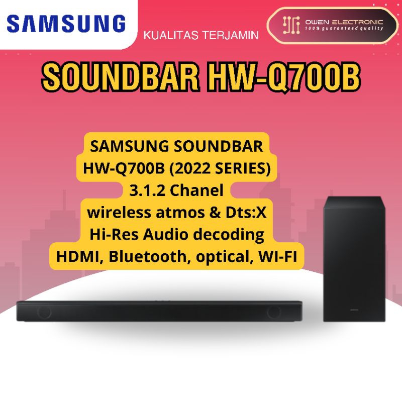 Jual SAMSUNG SOUNDBAR HW Q700B/ HW-Q700B/HWQ700B WIRELESS ATMOS ...