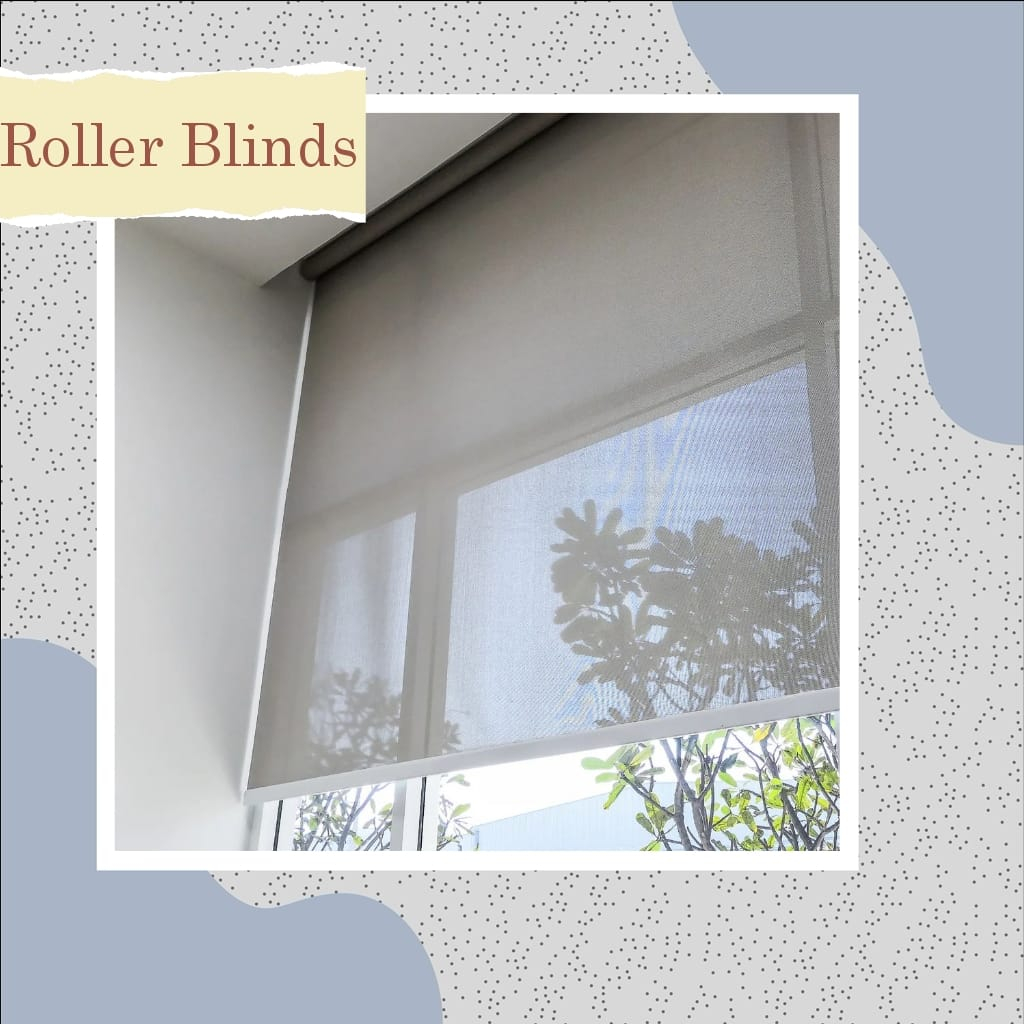 Jual Roller Blind Dimout Blackout Tirai Jendela Gorden Gulung Kerai