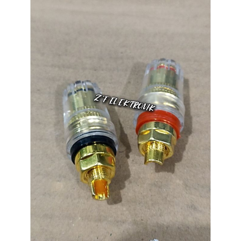 Jual TERMINAL POST PLATED GOLD SET KACA WBT STYLE GOLD. 1SET | Shopee ...