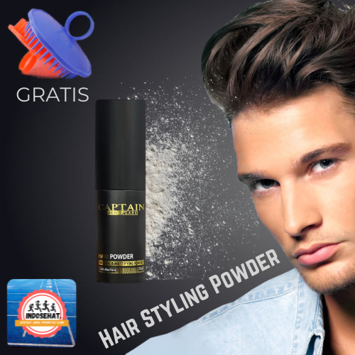 Jual CAPTAIN Hair Styling Powder Dust Spray - Bubuk Bedak Powder ...