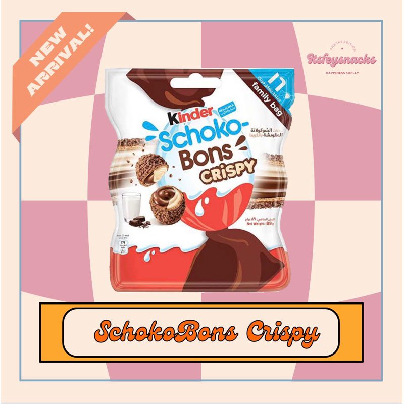Jual [KINDER] SCHOKO BONS CRISPY ARAB HALAL READY STOCK Shopee Indonesia