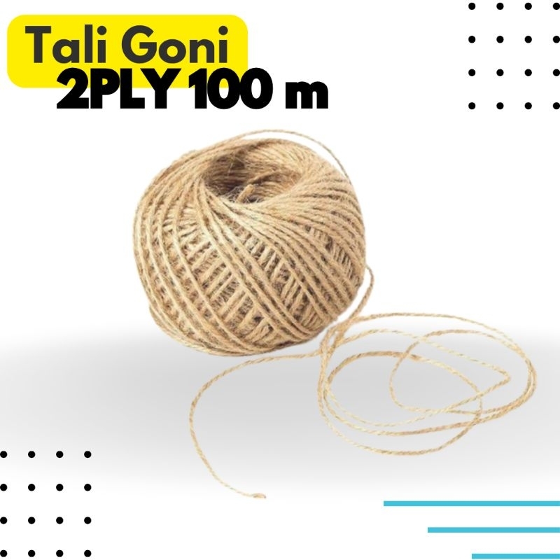 Jual Tali Rami Goni 2 PLY -+ 100 meter Tali Rami roll | Shopee Indonesia