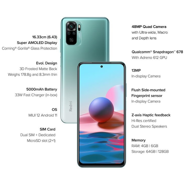 Jual REDMI NOTE 10 5G RAM 4/128GB & 8/128GB | Shopee Indonesia