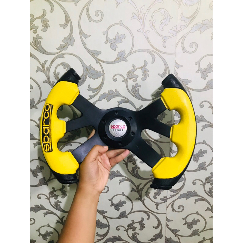 Jual setir mobil RACING ukuran 13 model pesawat kuning | Shopee Indonesia