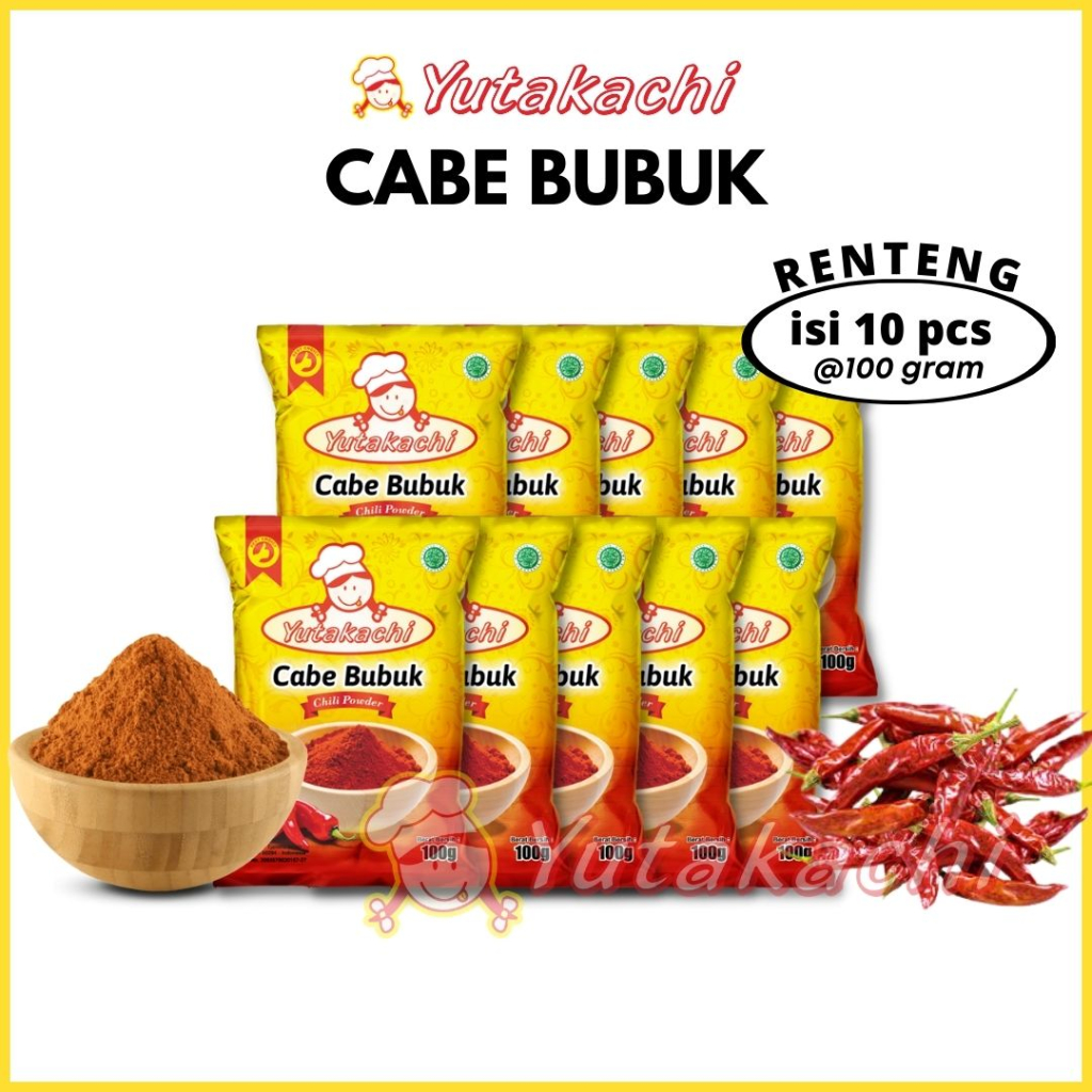 Jual Renteng Cabe Bubuk Kg Yutakachi Kemasan Gr X Pcs Chili