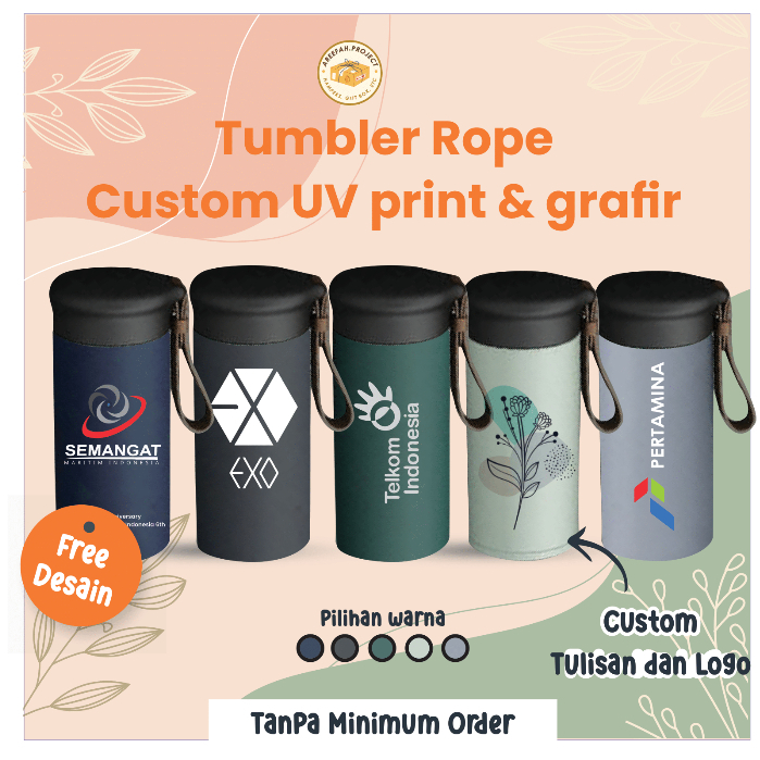 Jual Tumbler Custom TUMBLER ROPE 280ml Cetak Grafir/UV Print Custom ...