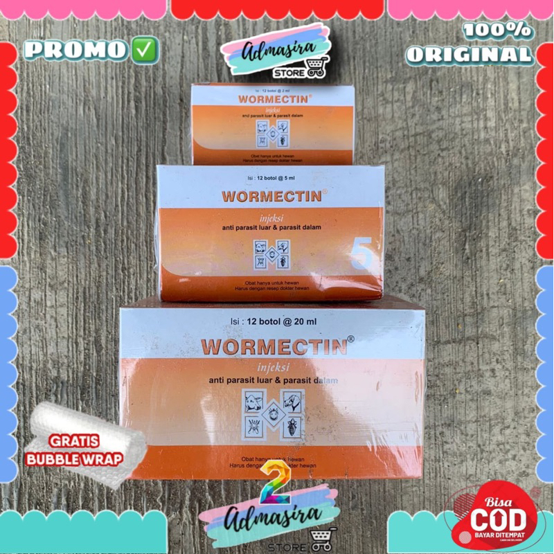 Jual Wormectin Injeksi 20ml Kemasan BOX isi 12 pcs | Shopee Indonesia