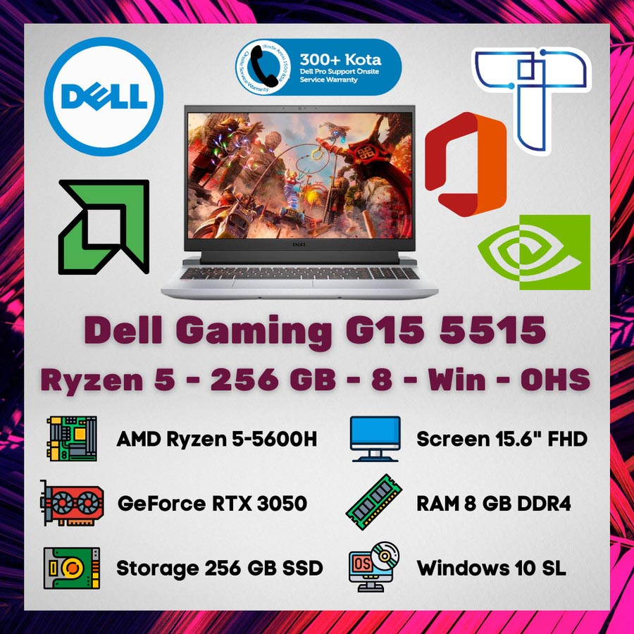 Jual Dell Gaming Notebook Laptop G15 5515 - R5 - 256 - 8 - Win - OHS ...