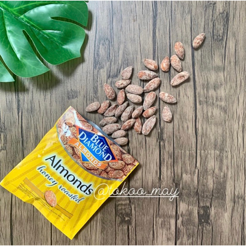 Jual Blue Diamond Almonds Honey Roasted 30gr Shopee Indonesia