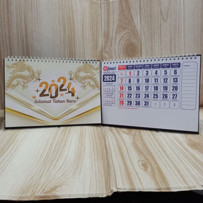 Jual KALENDER MEJA KERJA PENOMPANG LINEN 2024 (kertas Bisa Di Tulis ...