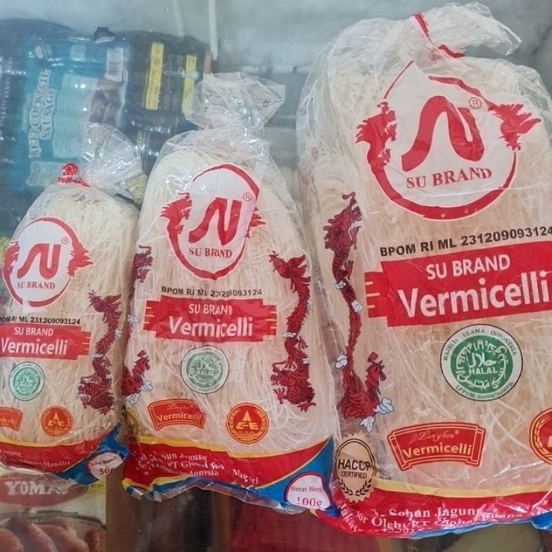 Jual Su Brand Vermicelli Sohun Jagung / Bihun/ Soun 50gram, 100 gram ...