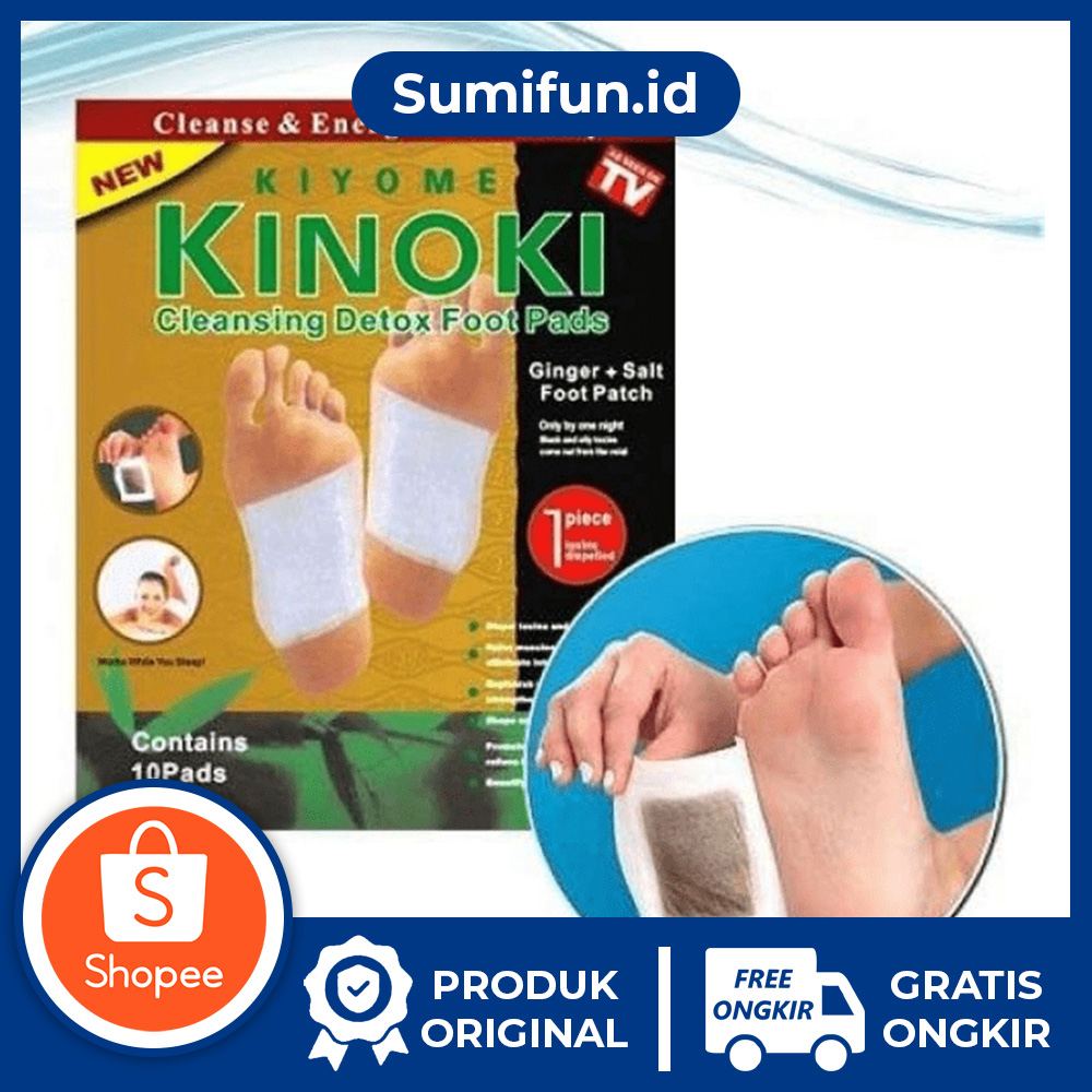 Jual SUMIFUN Koyo Herbal Foot Kinoki Gold Detox Original Contents 10