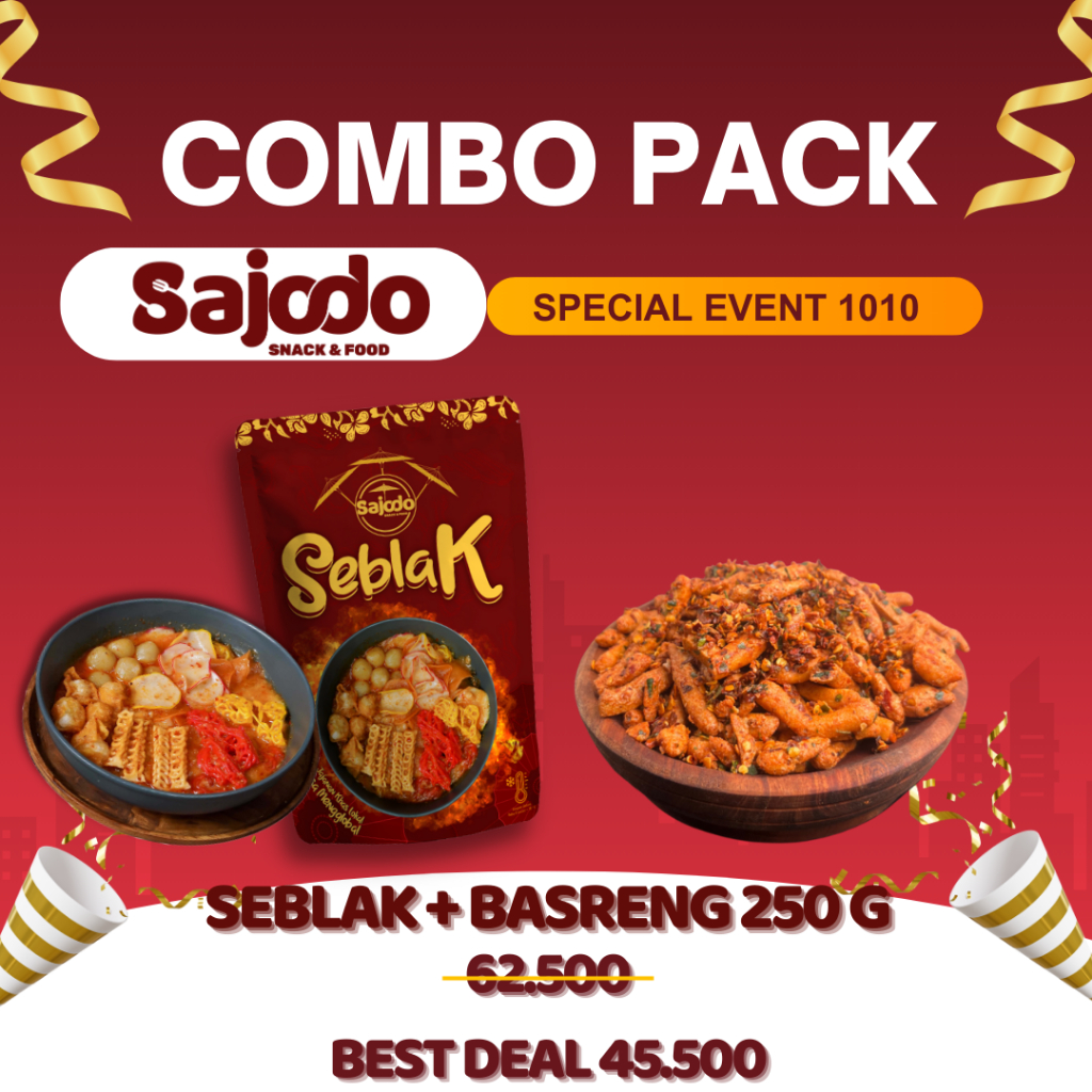 Jual Paket Combo Pack Basreng 250gr Seblak Instant Sajodo Shopee