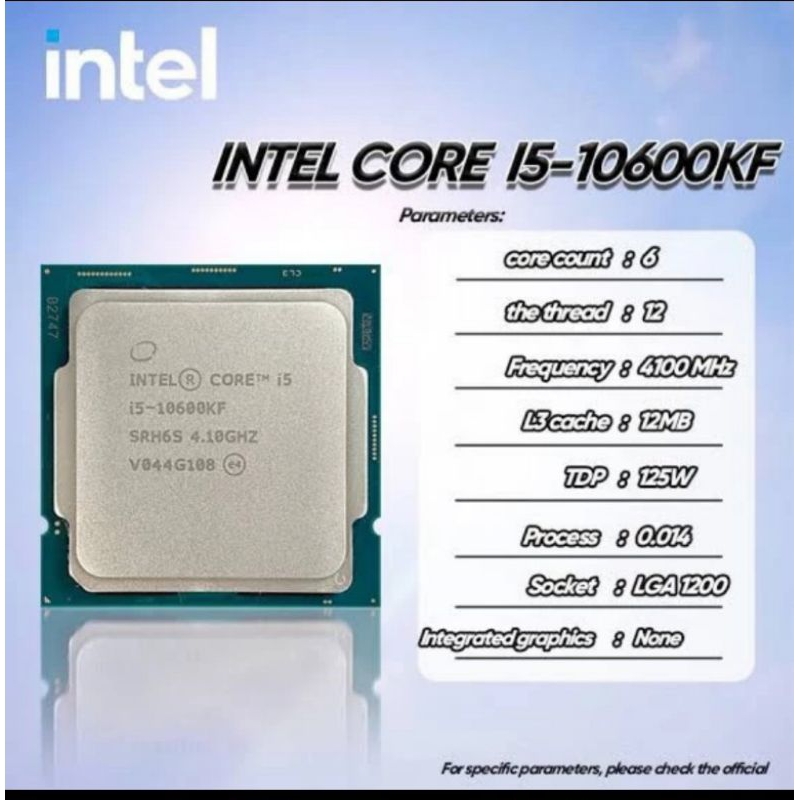 Intel Core i5-10600KF CPU新品未開封未使用 Amazon.com: Intel® Core™ i5-10600KF Desktop Processor 6