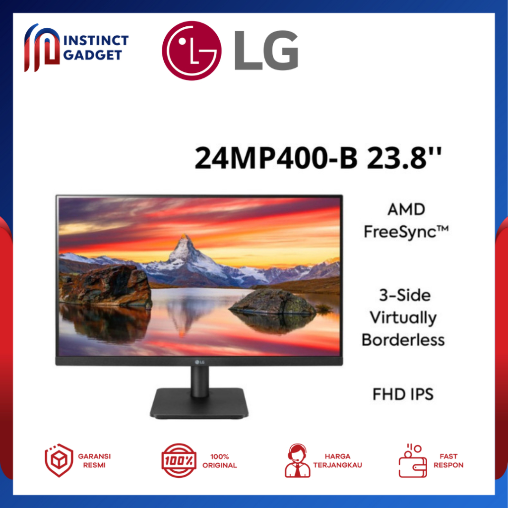 Jual Monitor LG 24MP400-B 23.8'' Full HD IPS Monitor With AMD FreeSync ...