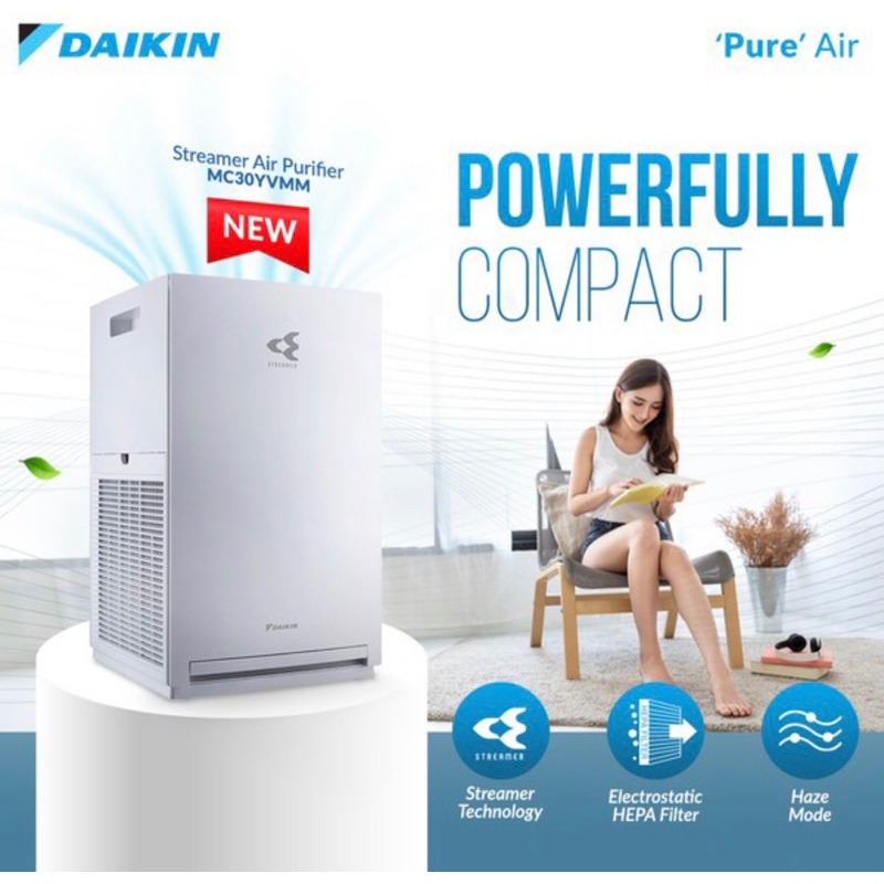 Jual Air Purifier Daikin MC30YVM7 Hepa Filter With Streamer MC30YVM7