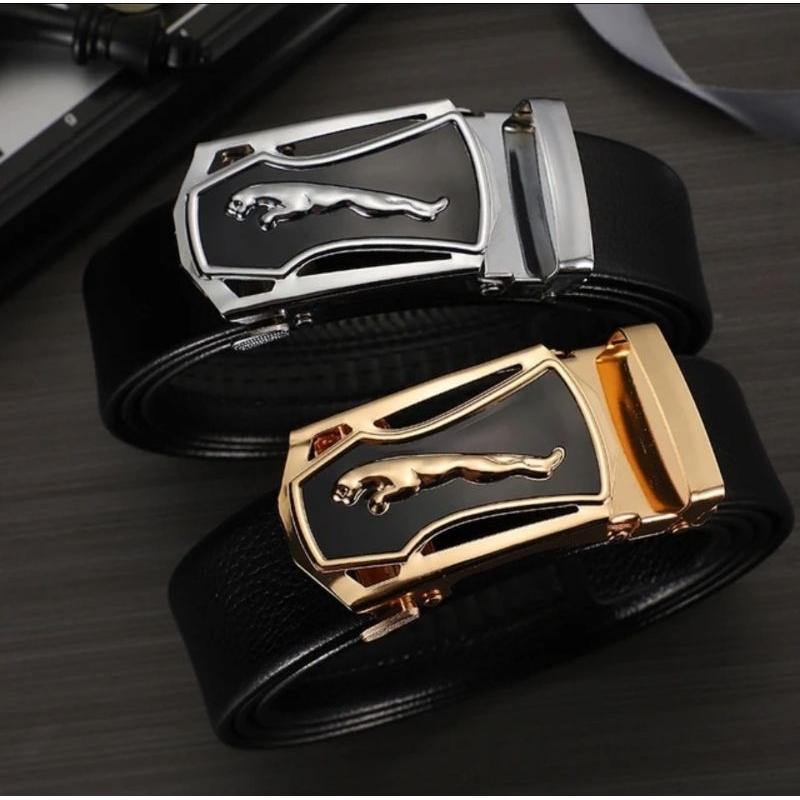 Jual BELT KULIT-JAGUAR PRIA FASHION KASUAL KERJA DAN SEKOLAH TREND