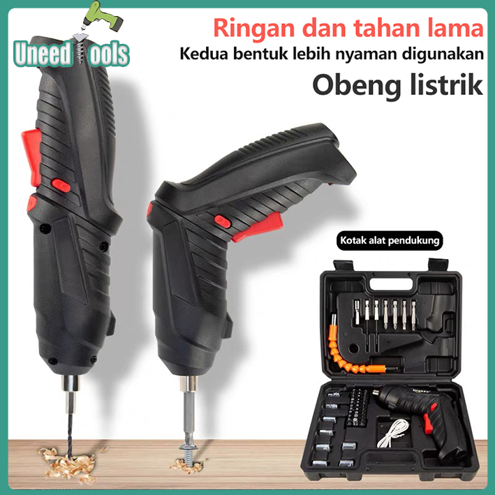 Jual Uneedtools Cordless Screwdriver Mesin Bor Cordless Mini Pcs Set Obeng Bor Cordless Mode